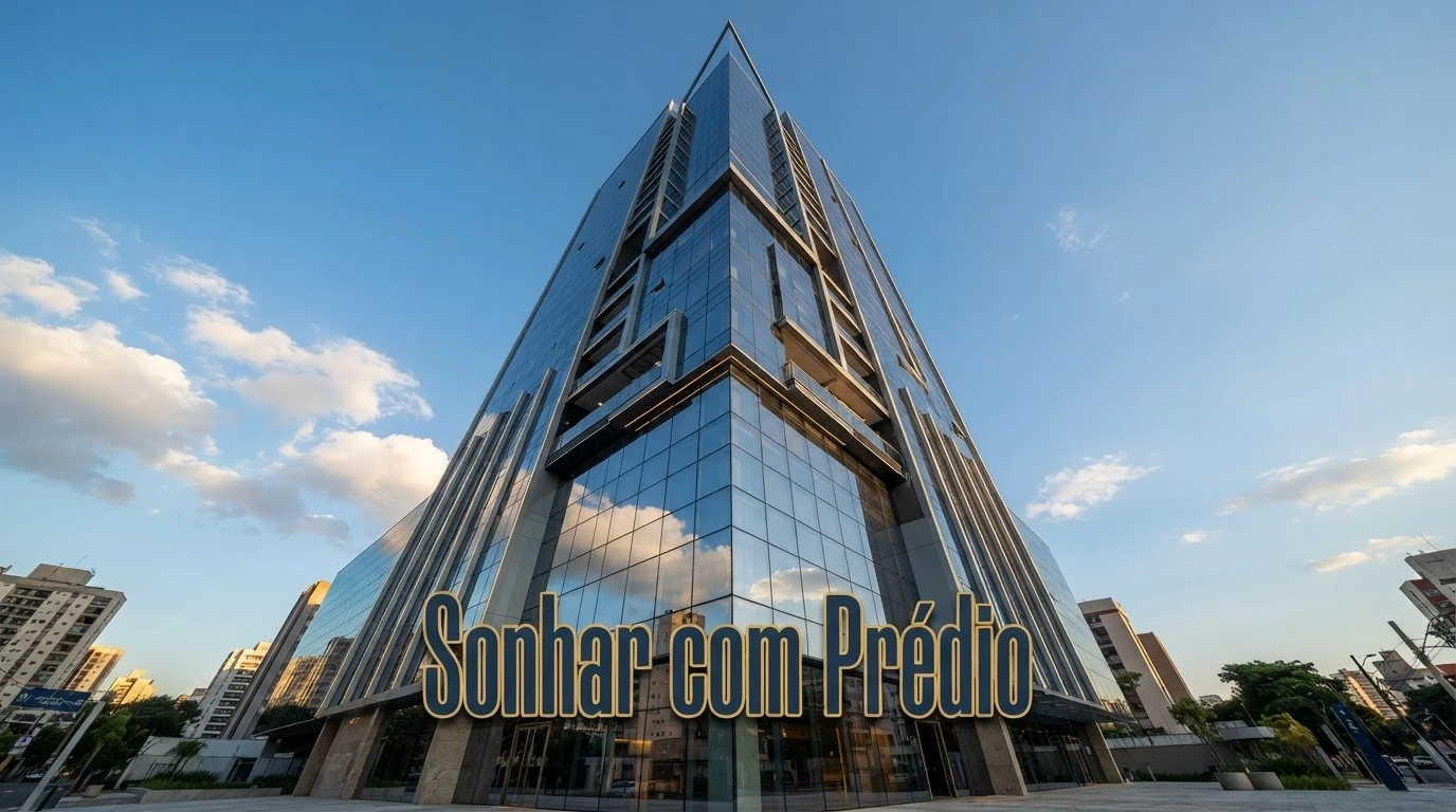 Prédio alto visto de baixo simbolizando a estrutura construída ao longo da vida